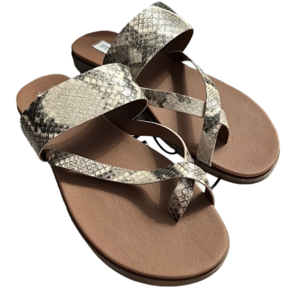 Steve Madden Athens sandals size 8 snakeskin - Picture 1 of 10